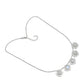 Colier din Argint 925 ( 11.74 grame ) cu Piatra Lunii Curcubeu și Topaz Alb 9.63 Carate