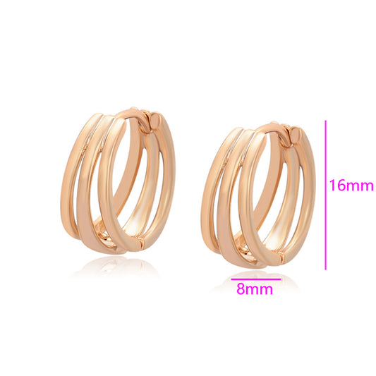 Cercei din Aliaj Placat cu Aur