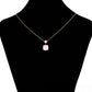 Colier din Aliaj Placat cu Aur cu Cristal Roz Emporia®