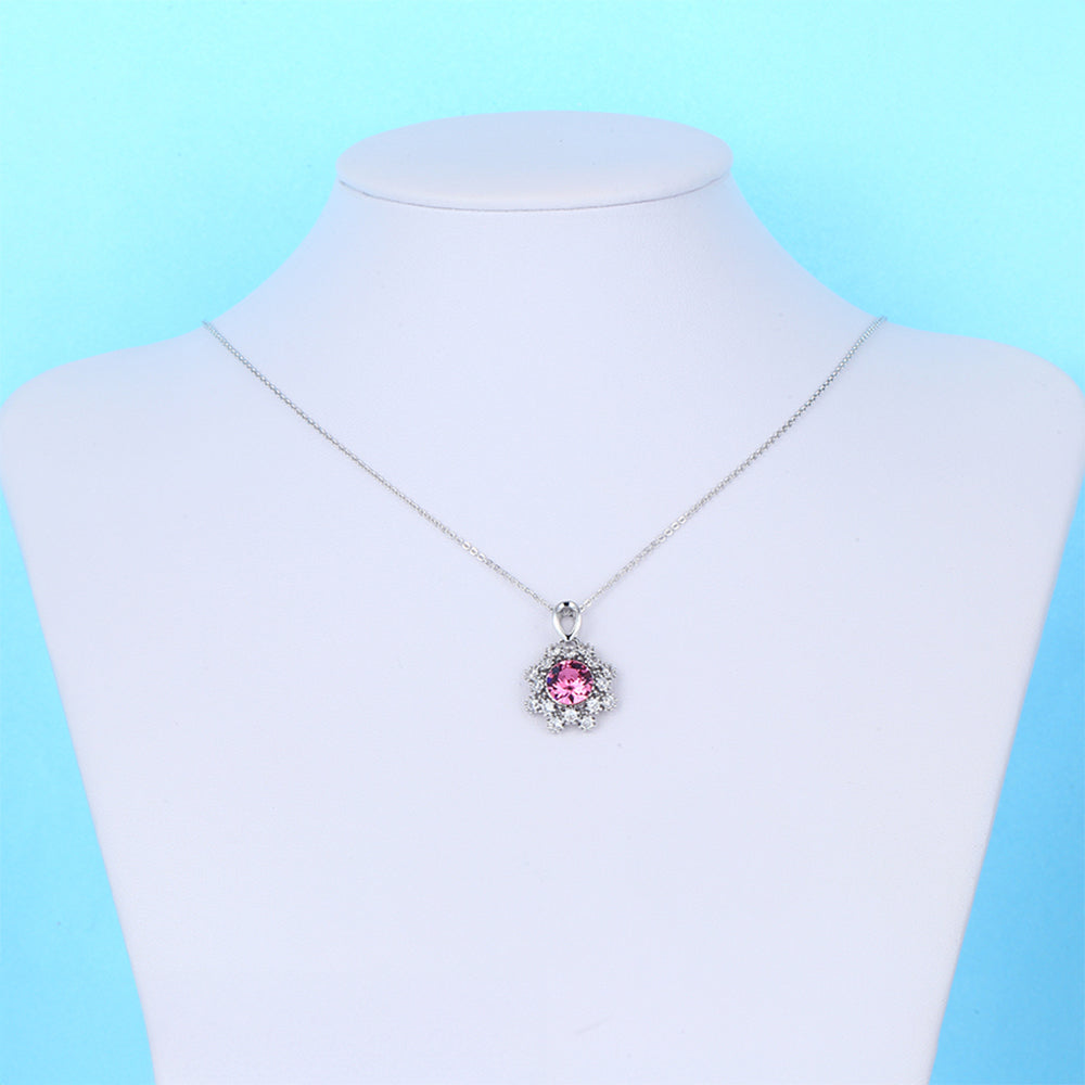 Colier din Aliaj Placat cu Aur cu Cristal Violet Emporia® 4 