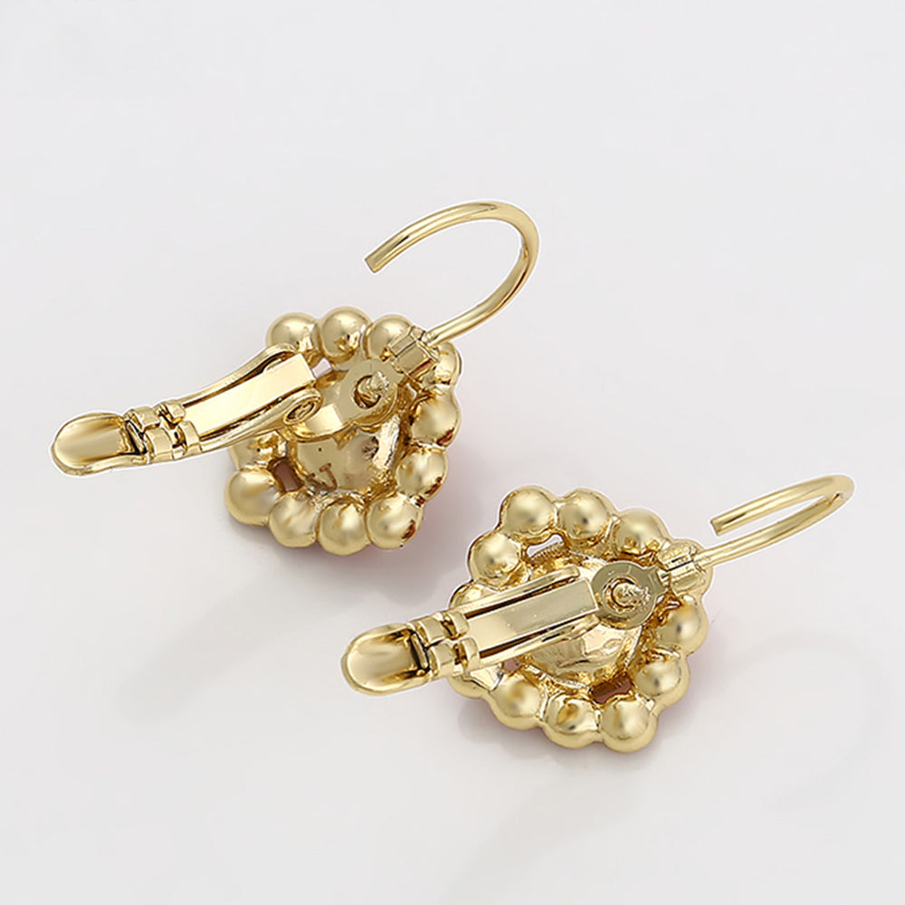 Cercei din Aliaj Placat cu Aur cu Cristal Roșu Emporia® 3 