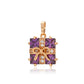 Pandantiv din Aliaj Placat cu Aur cu Cristal Violet Emporia®