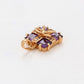 Pandantiv din Aliaj Placat cu Aur cu Cristal Violet Emporia®