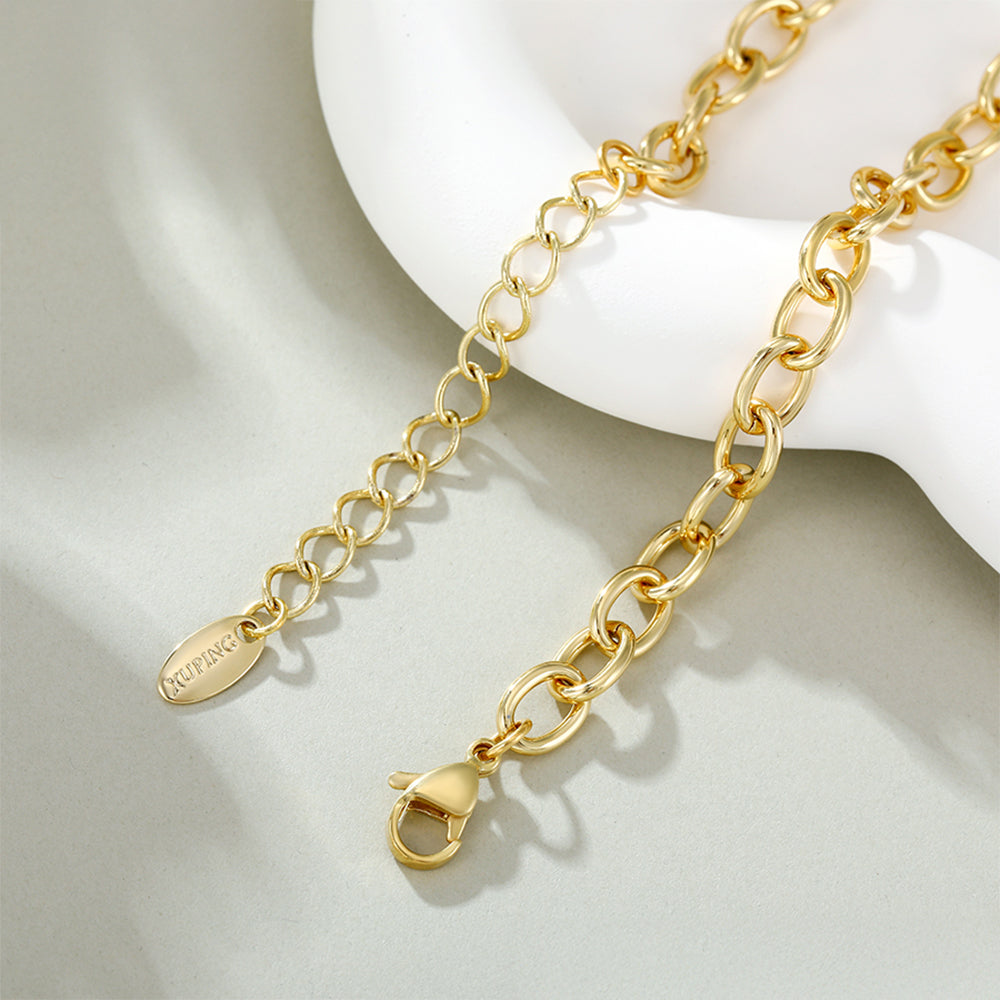 Colier din Aliaj Placat cu Aur