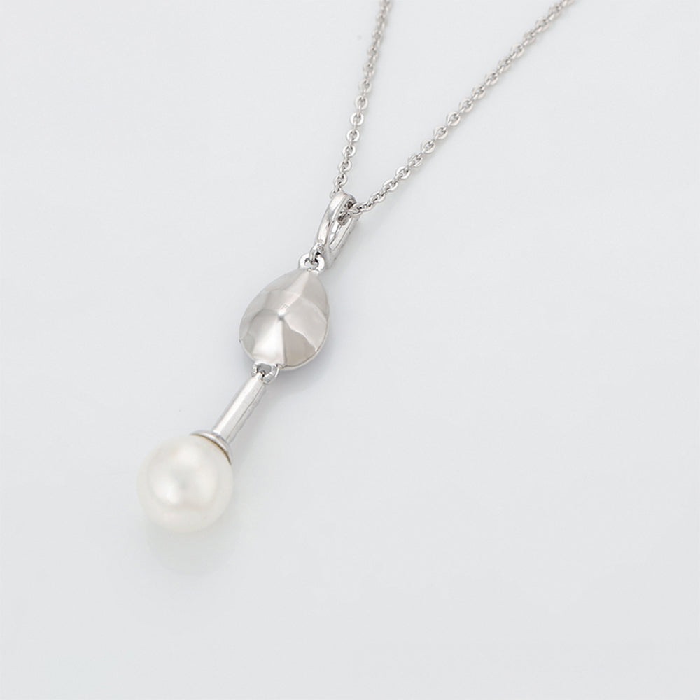 Colier din Aliaj Placat cu Aur cu Cristal Violet Emporia® și Perlă de cristal