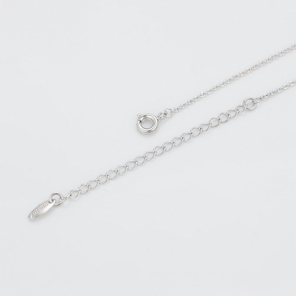 Colier din Aliaj Placat cu Aur cu Cristal Albastru Emporia® și Perlă de cristal 7 