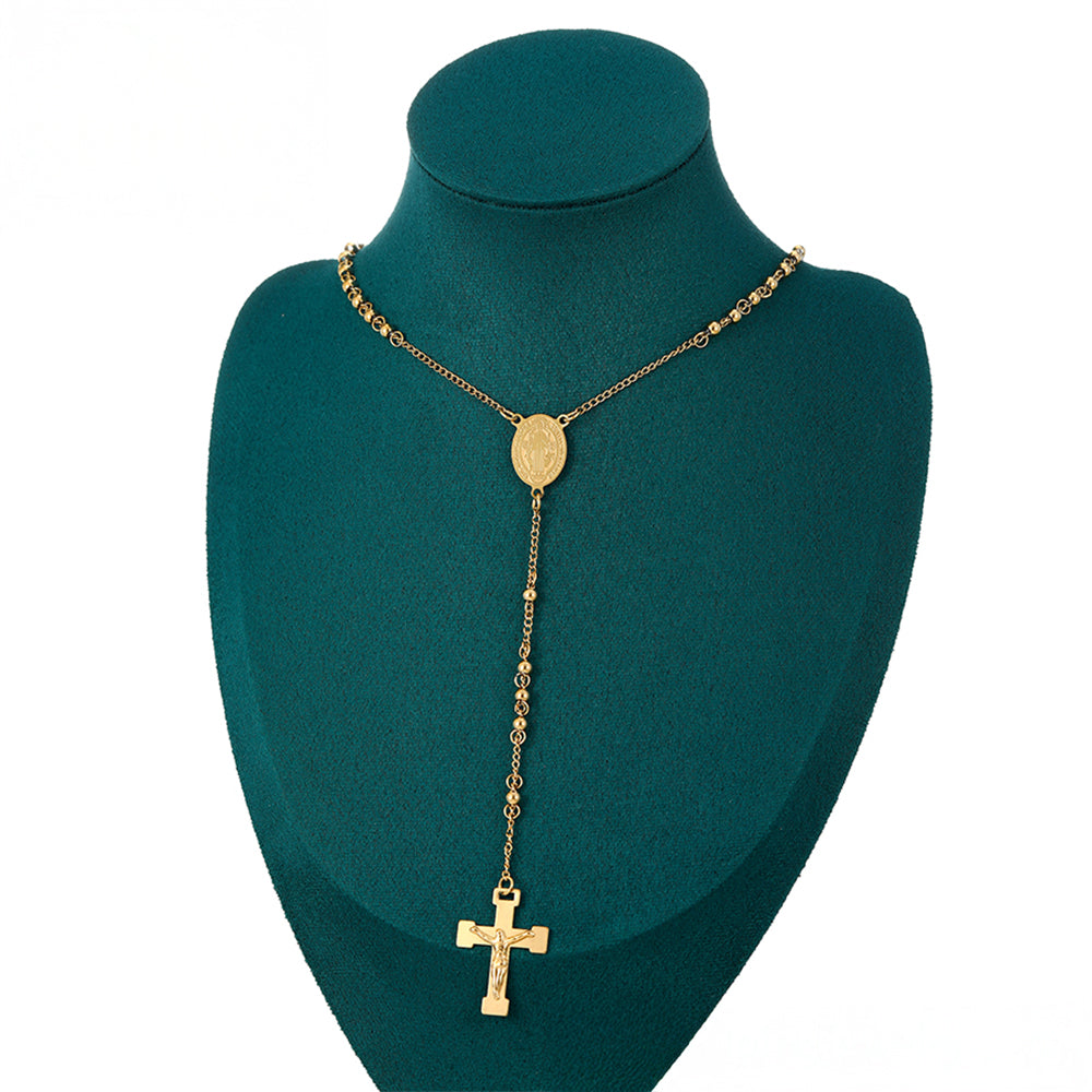 Cruce Colier din Aliaj Placat cu Aur ( Colier ) 8 