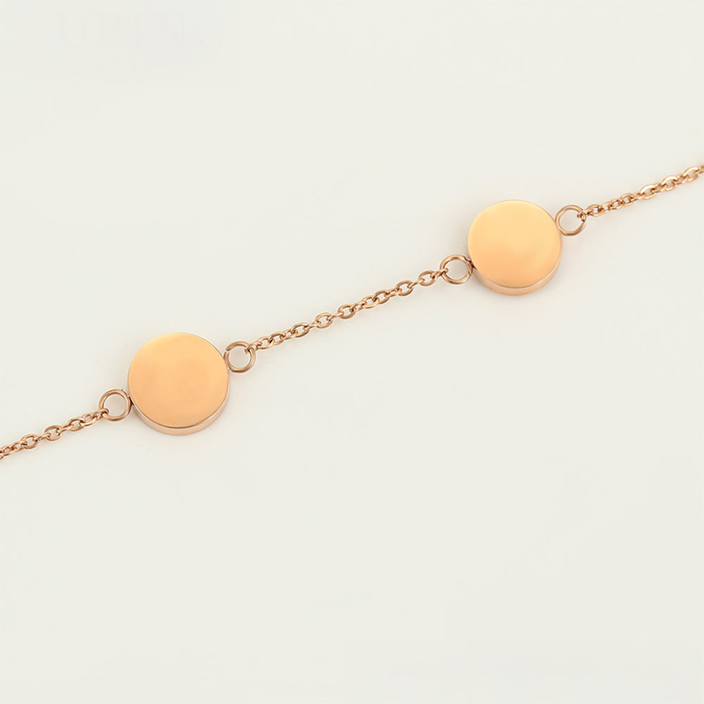 Set din Aliaj Placat cu Aur cu Cristal Roz Emporia® și Cristal Alb Emporia® ( Colier+Brățară )