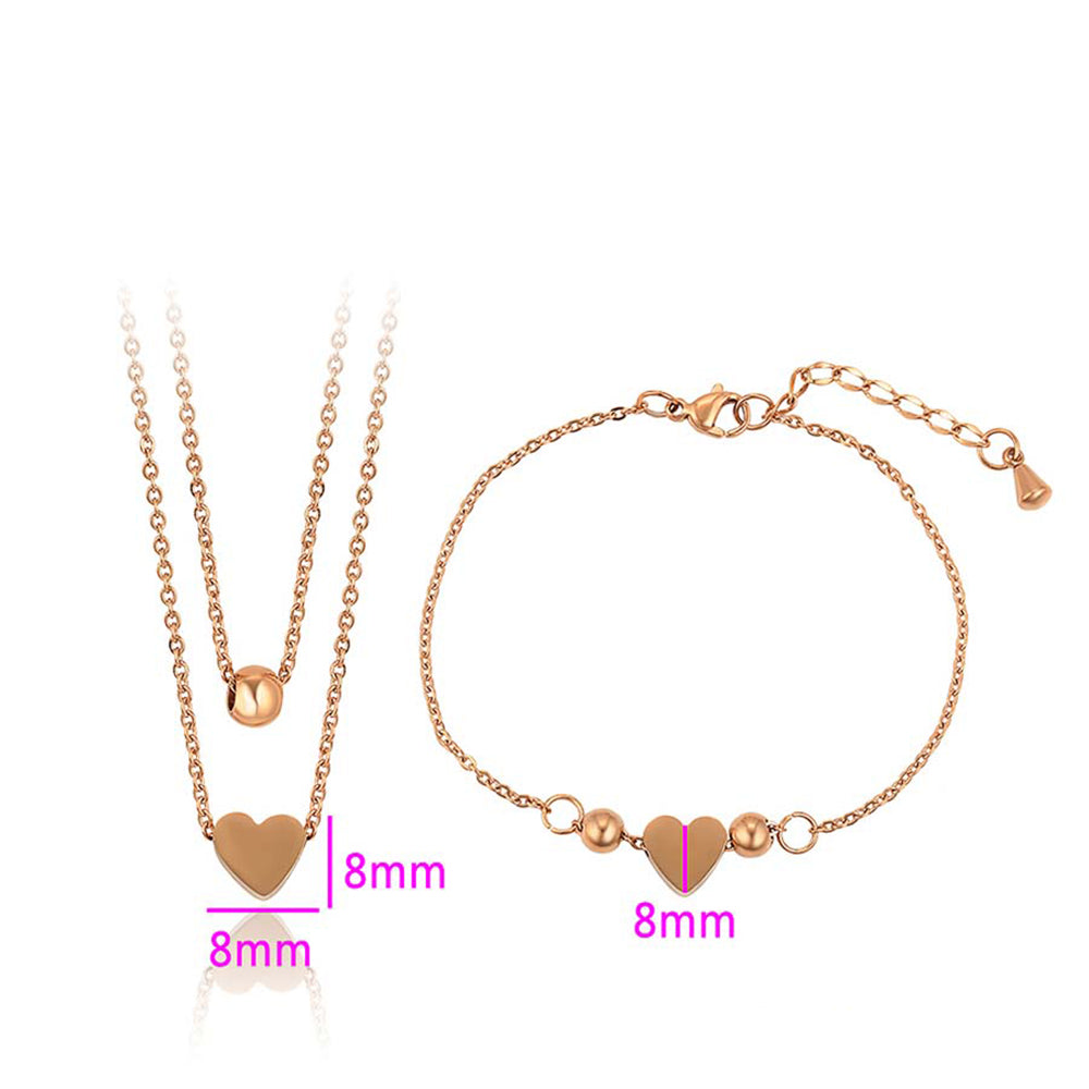 Set din Aliaj Placat cu Aur ( Colier+Brățară ) 5 