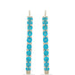 Cercei din Argint 925 Placat cu Aur ( 3.76 grame ) cu Apatit Neon Sludyanka 1.44 Carate