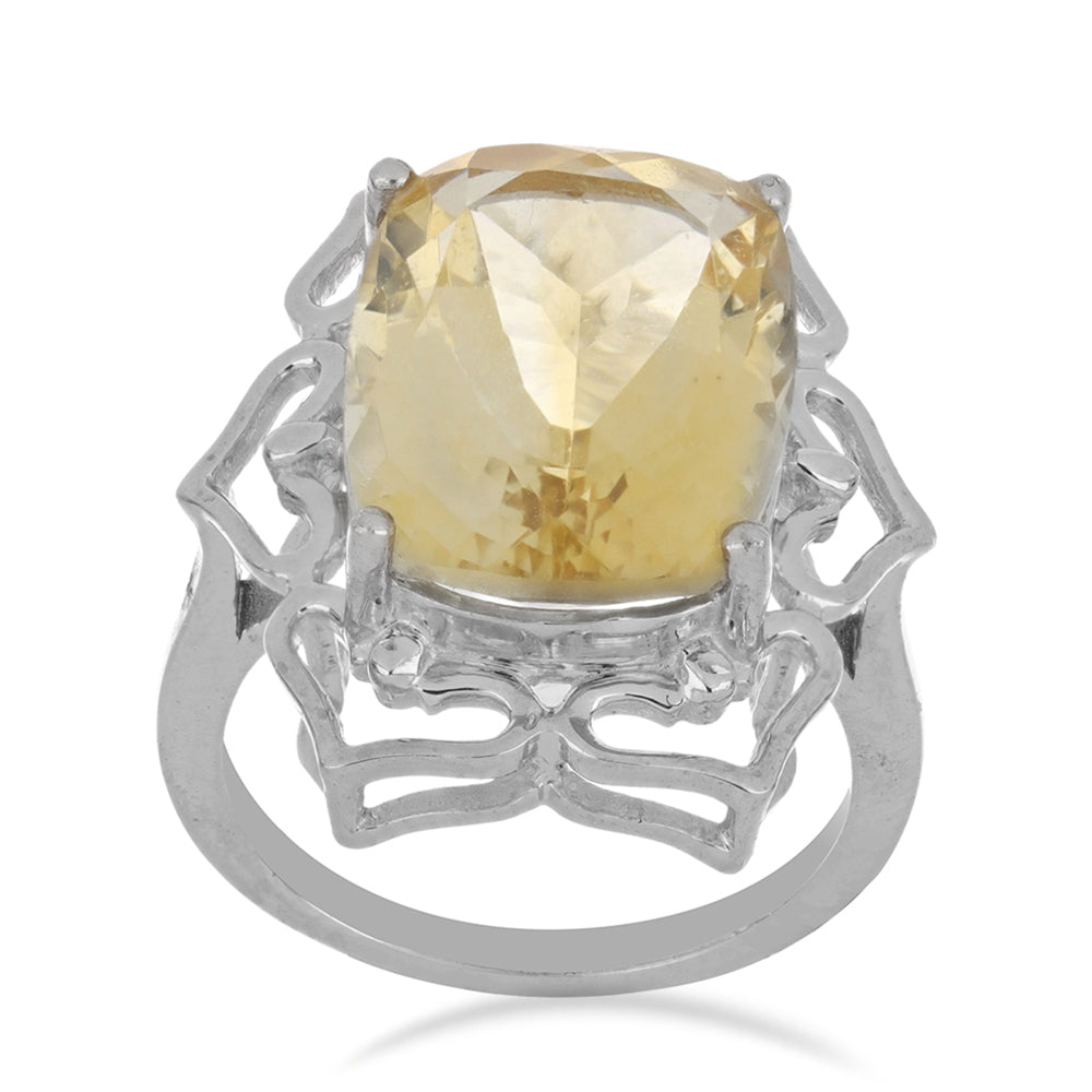 Inel din Argint 925 ( 4.63 grame ) cu Citrin Ural 8.71 Carate 2 