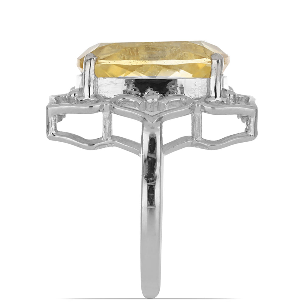 Inel din Argint 925 ( 4.63 grame ) cu Citrin Ural 8.71 Carate