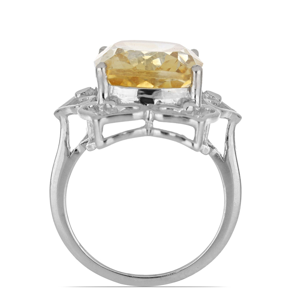 Inel din Argint 925 ( 4.63 grame ) cu Citrin Ural 8.71 Carate 4 