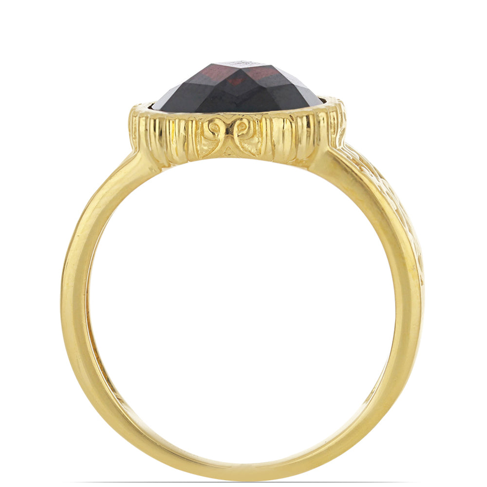 Inel din Argint 925 Placat cu Aur ( 3.07 grame ) cu Granat Barton 5.29 Carate