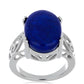 Inel din Argint 925 ( 5.37 grame ) cu Lapis Lazuli Badakhshan 12.71 Carate