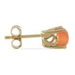Cercei din Argint 925 Placat cu Aur ( 1.41 grame ) cu Opal Etiopian Lega Dembi Portocaliu 1.03 Carate