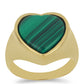 Inel din Argint 925 Placat cu Aur ( 6.31 grame ) cu Malachit 10.1 Carate