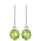 Cercei din Argint 925 ( 1.7 grame ) cu Peridot Changbai 2.79 Carate