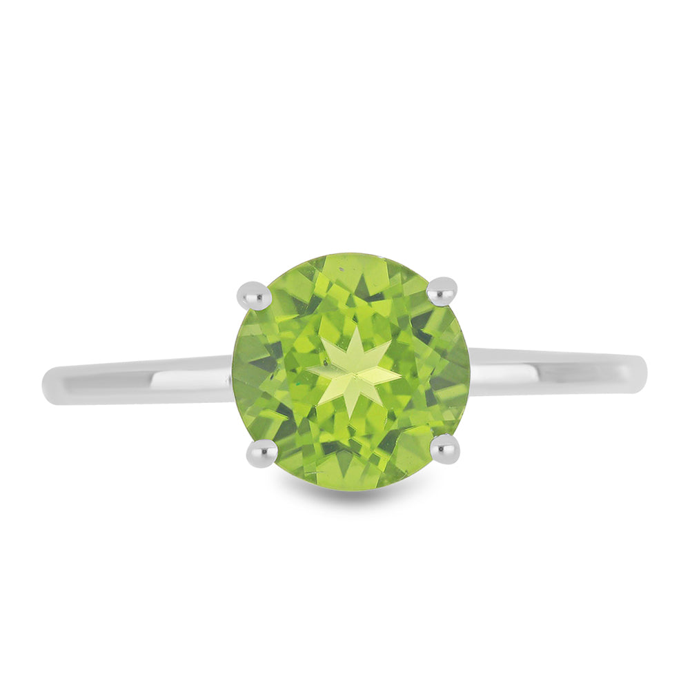 Inel din Argint 925 ( 2.61 grame ) cu Peridot Changbai 2.66 Carate 1 