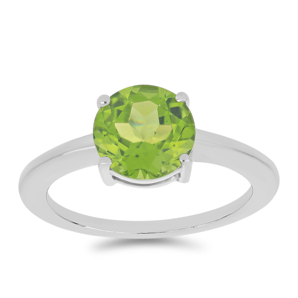 Inel din Argint 925 ( 2.61 grame ) cu Peridot Changbai 2.66 Carate