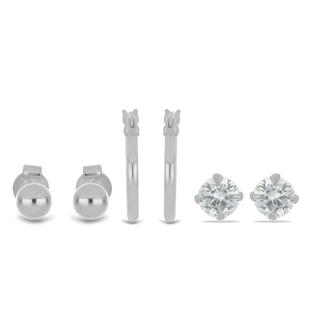 Set din Argint 925 ( 2.95 grame ) cu Zircon Alb 1.4 Carate ( Brățară ) 1 