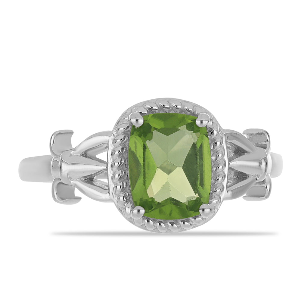 Inel din Argint 925 ( 3.18 grame ) cu Peridot Changbai 1.99 Carate 1 