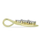 Pandantiv din Argint 925 Placat cu Aur ( 0.96 grame ) cu Diamant Alb 0.02 Carate