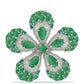 Inel din Argint 925 ( 6.39 grame ) cu Smarald Brazilian și Diamant Alb 3.32 Carate