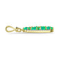 Pandantiv din Argint 925 Placat cu Aur ( 2.03 grame ) cu Opal Verde Etiopian Lega Dembi și Topaz Alb 1.41 Carate
