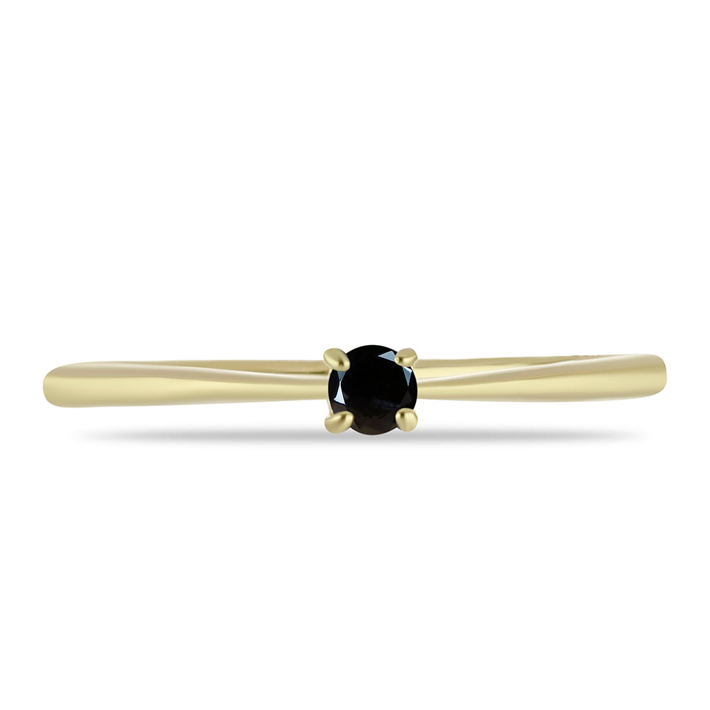 Inel din Aur de 9K ( 1.24 grame ) cu Diamant Negru 0.13 Carate