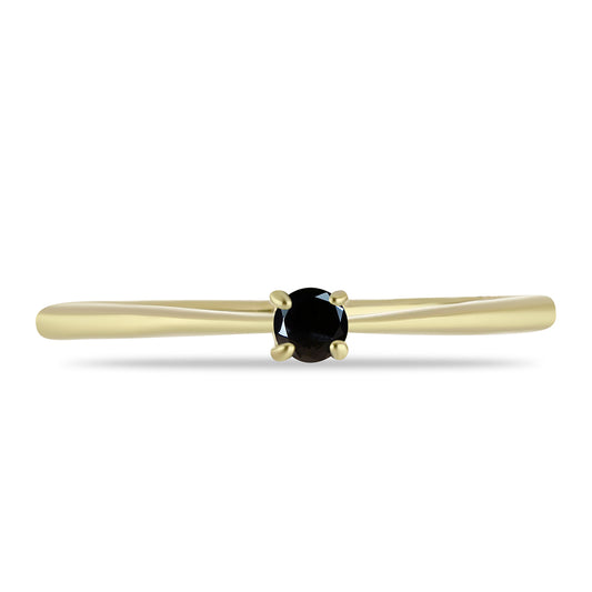 Inel din Aur de 9K ( 1.24 grame ) cu Diamant Negru 0.13 Carate