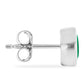 Cercei din Argint 925 ( 2.12 grame ) cu Smarald Brazilian 1.46 Carate