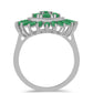 Inel din Argint 925 ( 4.17 grame ) cu Smarald Brazilian 2.83 Carate