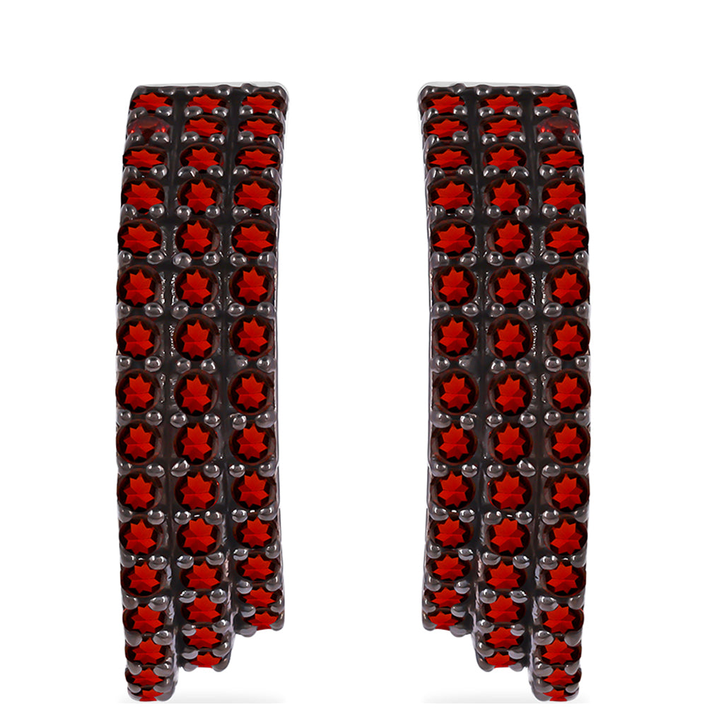 Cercei din Argint 925 ( 4.99 grame ) cu Granat Barton 1.8 Carate 1 