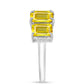 Inel din Argint 925 ( 2.61 grame ) cu Citrin Ural și Topaz Alb 3.28 Carate