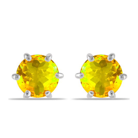 Cercei din Argint 925 ( 1.49 grame ) cu Citrin Ural 3.53 Carate