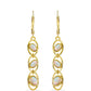 Cercei din Argint 925 Placat cu Aur ( 4.02 grame ) cu Opal Welo 1.37 Carate
