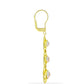 Cercei din Argint 925 Placat cu Aur ( 4.02 grame ) cu Opal Welo 1.37 Carate