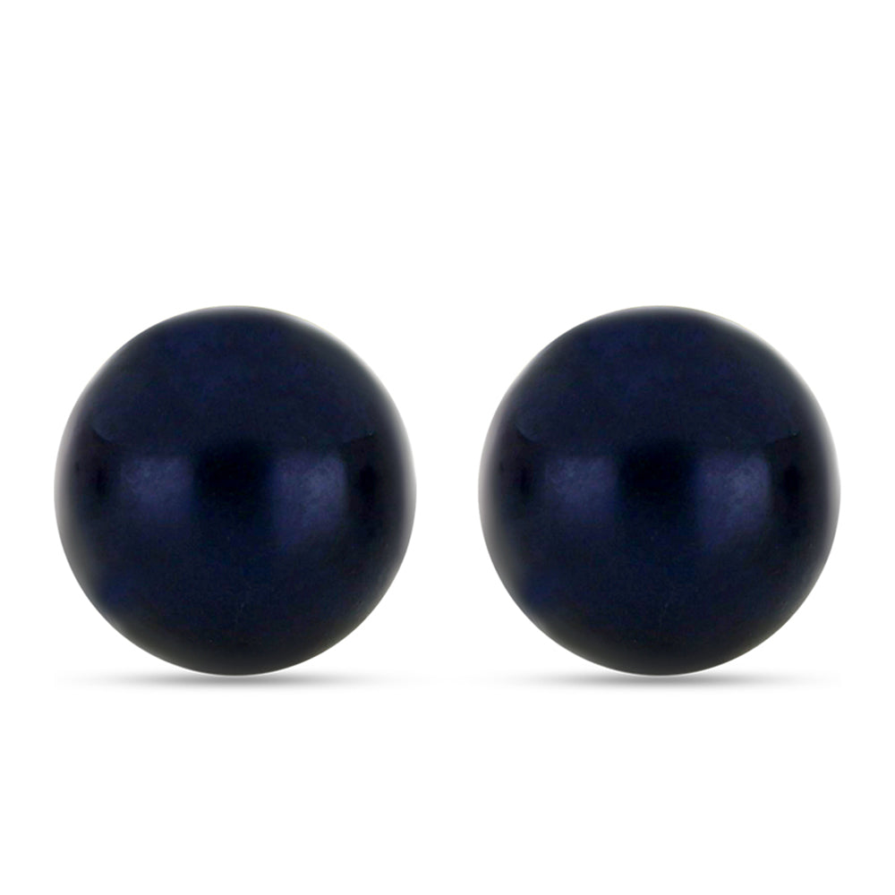 Set din Argint 925 Placat cu Aur ( 1.62 grame ) cu Perlă de apă dulce roșie și Perlă Albă de Cultură 8.73 Carate ( Cercei )