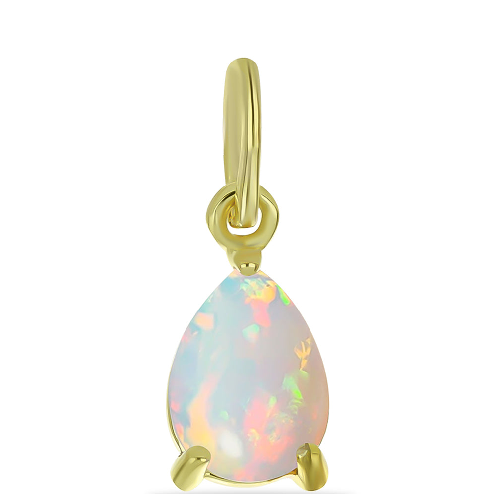 Pandantiv din Argint 925 Placat cu Aur ( 0.51 grame ) cu Opal Welo 0.56 Carate 1 