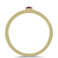 Inel din Argint 925 Placat cu Aur ( 0.95 grame ) cu Safir Violet 0.13 Carate