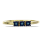 Inel din Argint 925 Placat cu Aur ( 1.96 grame ) cu Diamant Albastru 0.03 Carate