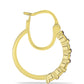 Cercei din Argint 925 Placat cu Aur ( 4.32 grame ) cu Diamant Albastru 0.08 Carate