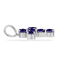Cruce Pandantiv din Argint 925 ( 1.75 grame ) cu Iolit 1.3 Carate