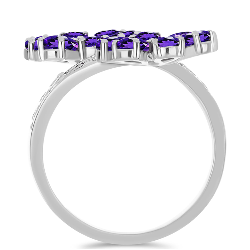 Inel din Argint 925 ( 3.99 grame ) cu Ametist Marocan 3.23 Carate