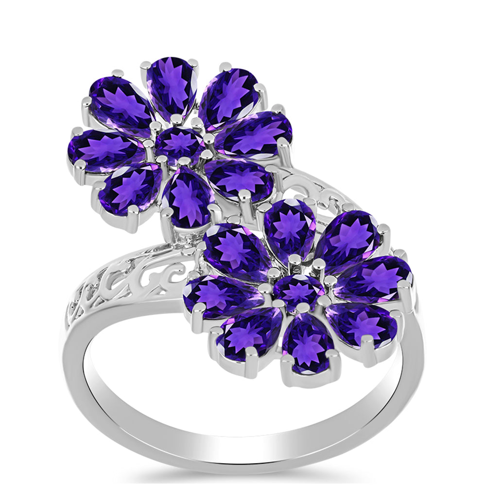 Inel din Argint 925 ( 3.99 grame ) cu Ametist Marocan 3.23 Carate