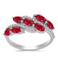 Inel din Argint 925 ( 2.71 grame ) cu Agat Roșu și Topaz Alb 1.54 Carate
