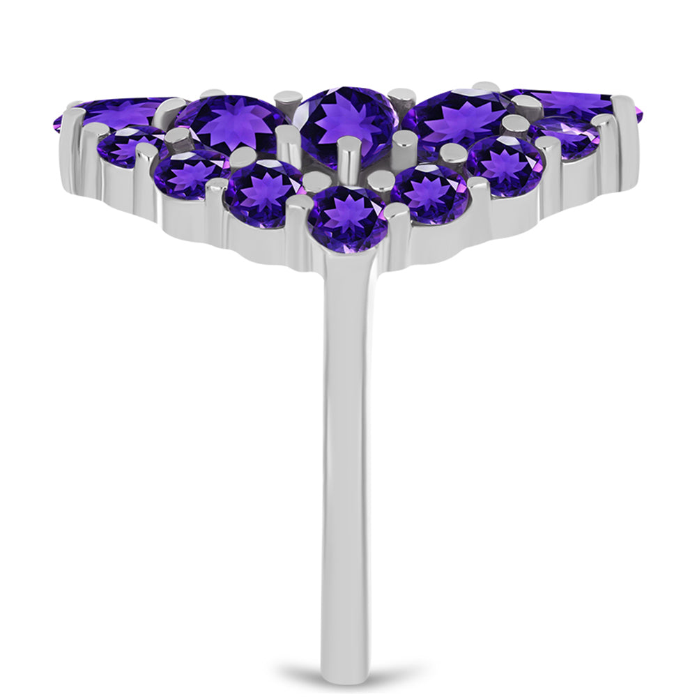 Inel din Argint 925 ( 4.23 grame ) cu Ametist Marocan 4.53 Carate 4 