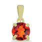 Pandantiv din Argint 925 Placat cu Aur ( 0.49 grame ) cu Citrin Madeira 0.73 Carate