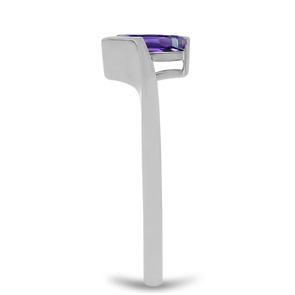 Inel din Argint 925 ( 2.32 grame ) cu Ametist Marocan 0.91 Carate 4 